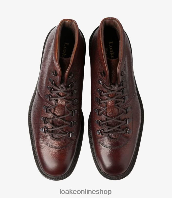 Loake Hiker 4V044137 Boots Oxblood Grain