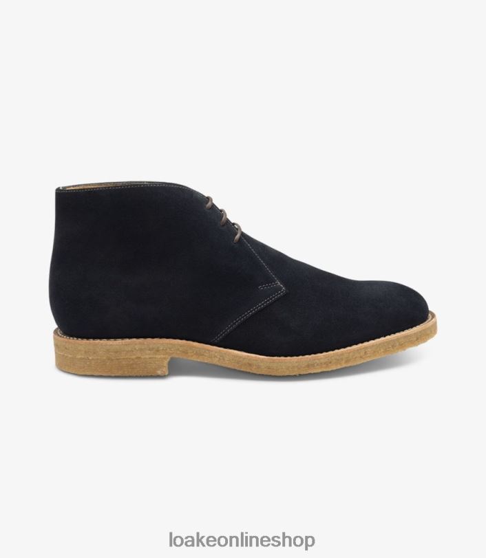 Loake Rivington 4V044139 Boots Navy Suede