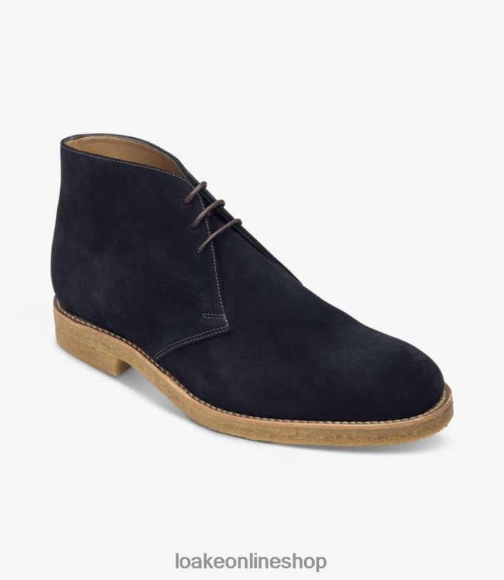 Loake Rivington 4V044139 Boots Navy Suede
