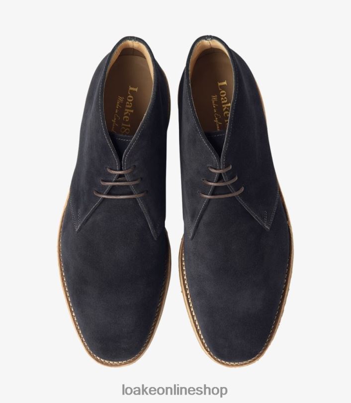 Loake Rivington 4V044139 Boots Navy Suede