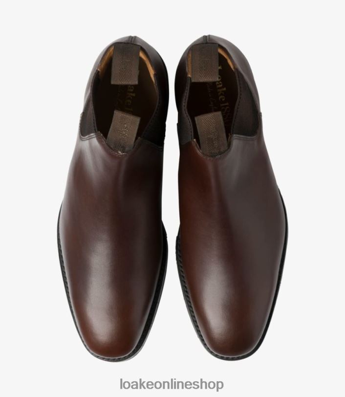 Loake Chatsworth 4V04487 Boots Dark Brown Waxy